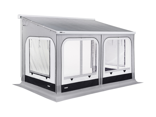 Thule Panorama Markisenvorzelt - Schwarz / Grau / Weiß - Für Omnistor 8000 - Verschieden Größen