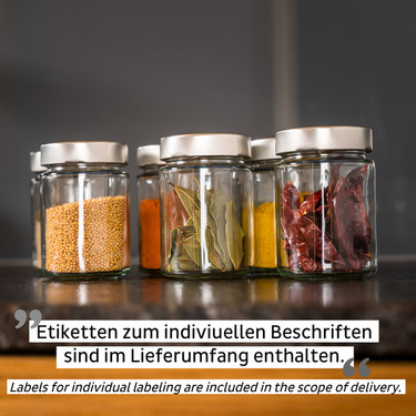 Feinkost-Magnetgläser BLACK & CLASSY - 192 ml