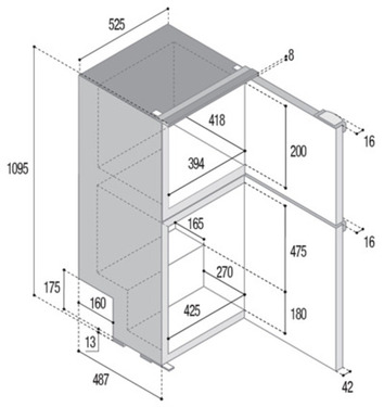 Kompr.Kühlschrank DP150i