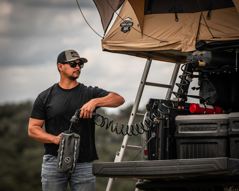 Waterport 8.0, 30L schwarz, manuelle Pumpe,mit Düse,lebensmittelecht