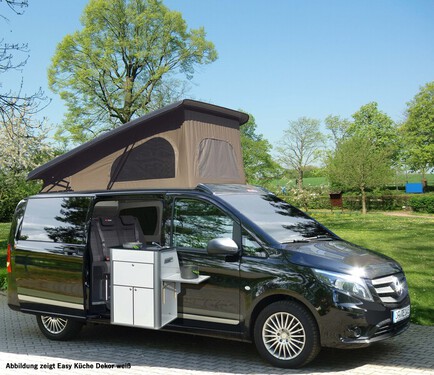 Multifunktionel køkkendel "EASY-KÜCHE" - matsort, montage til venstre