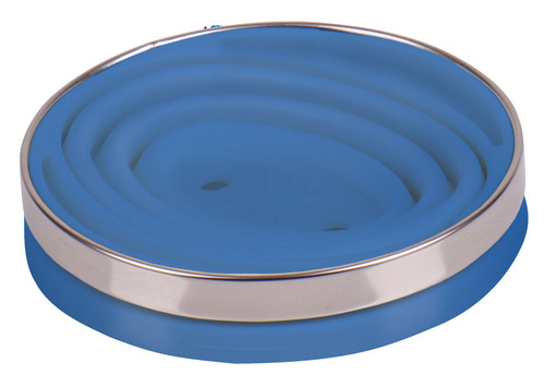 Silikone kaffefilterholder, foldebar, Ø11cm, lyseblå