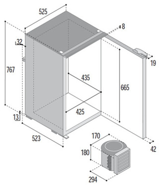 Kompr.Kühlschrank C130LA