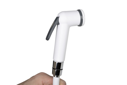 Doucheset wit met vergrendelingshendel, 150 cm