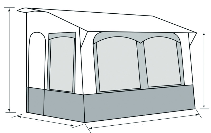 All-évszakos lakókocsis napellenző Casa Royal 320 -