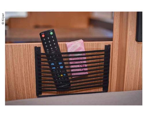 KIIPER-Mini storage net set 2, for 400mm installation width, black lined