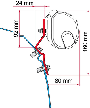 Fiamma Adap.F35 T4 2-tlg.
