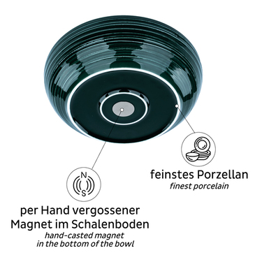 Porcelaanist magnetiline toidukauss - metsaroheline