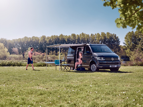 Thule Omnistor 5102 - Länge 2,6 m - Tuch Mystic Grey - Gehäuse Hellgrau