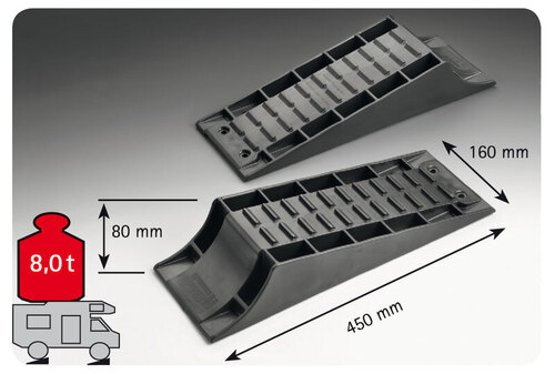 Standaard compensatiewig zwart, draagvermogen 4t per as