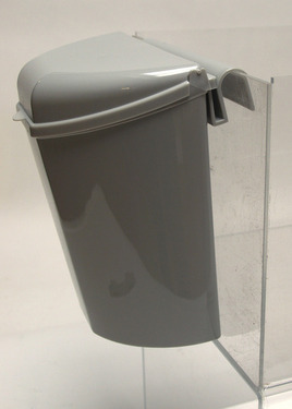 Puszka na śmieci 27x29x17cm szara do montażu