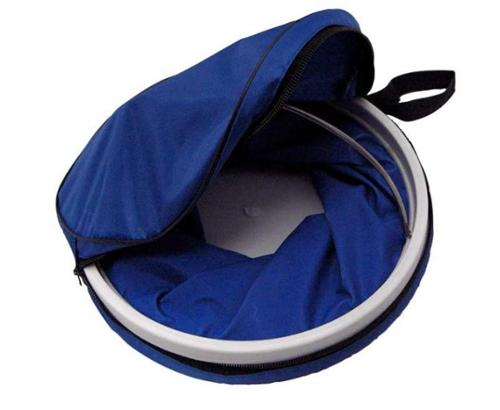 Seau pliable 9 litres avec fond stable et sac de rangement