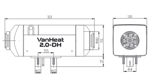 Carbest VanHeat 2.0-DH Diesel Standheizung - 2 kW