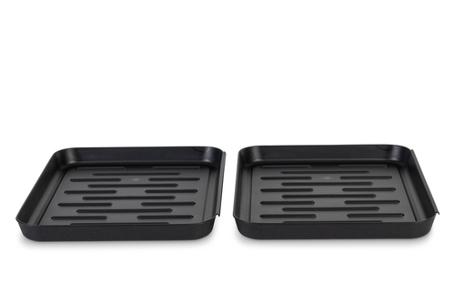 Schuhabtropfschalen, 2er Set - Schwarz