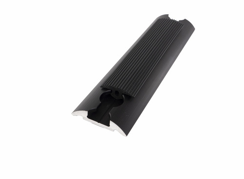 Abdeckprofil geriffelt - 2 m Länge - Schwarz