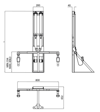 Gurtbock für 2 Personen Special erhöht