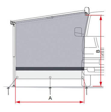 Seitenwand für F45s 190cm