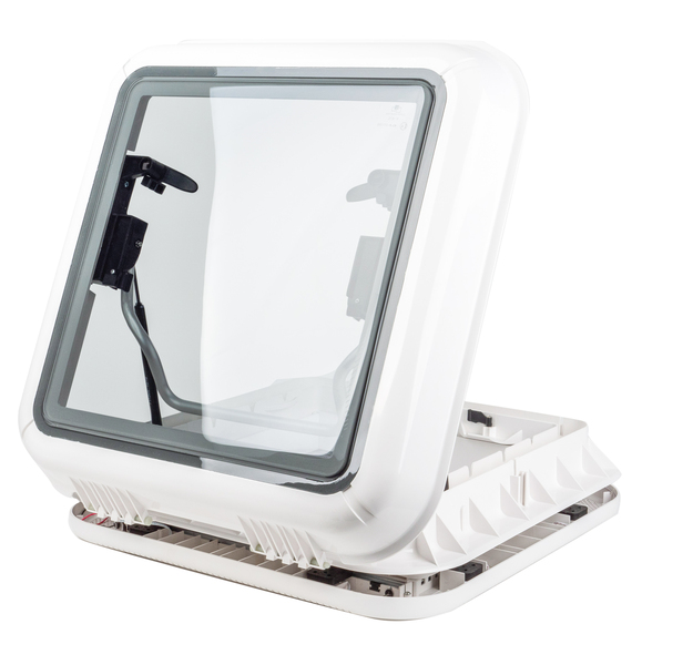 Lampes de toit avec cadre intérieur, système d'occultation, moustiquaire et lampes LED . -