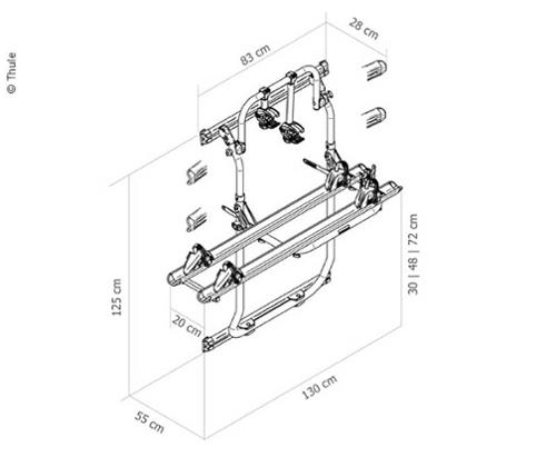 Bærebærer Elite Van XT sort, passende Ducato, jumper og boxer fra 2007
