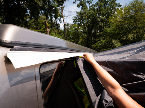 Puhallettava linja-auton markiisi TOUR BREEZE AIR - 3 asennuskorkeutta -