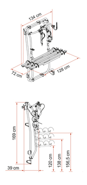 Carry Bike Frame cykelstativ til Mercedes Sprinter fra 2018 -