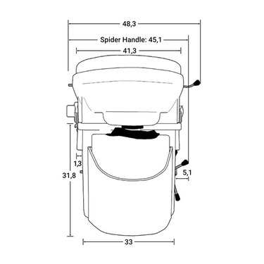 Inodoro separador de camping Nature's Head con mango de araña