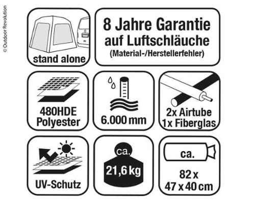 Heckzelt Movelite 1 Tail