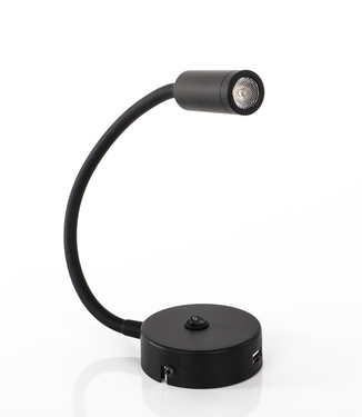 Luz de cuello de cisne LED con USB e interruptor de encendido y apagado