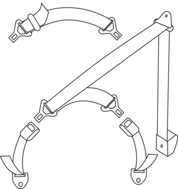 Three-point special automatic seatbelt