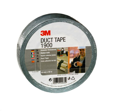 Fabric tape 50mm x 50m silver