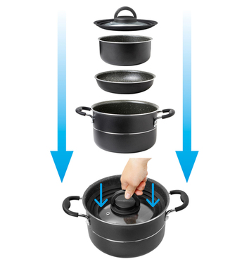 Tencere seti PIRATE NG 7+1 Ø20