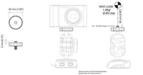 ROKK - Holder fpr 1/4" camera