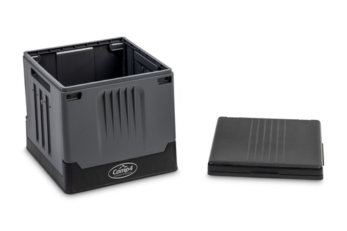 Klapptoilette M grau/schw