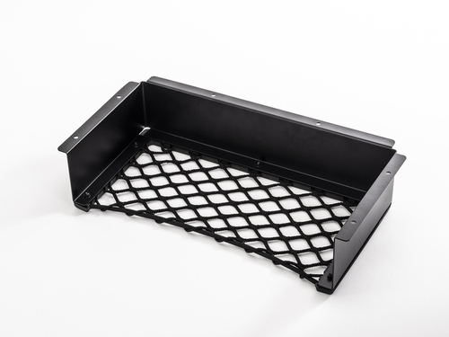 Aluminum frame with storage net L, black