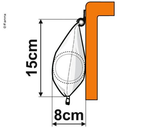 Fiamma Caravanstore Zip 4.10m XL Gris Royal