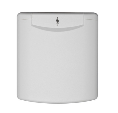 CEE indgangsstik med magnetisk lås hvid